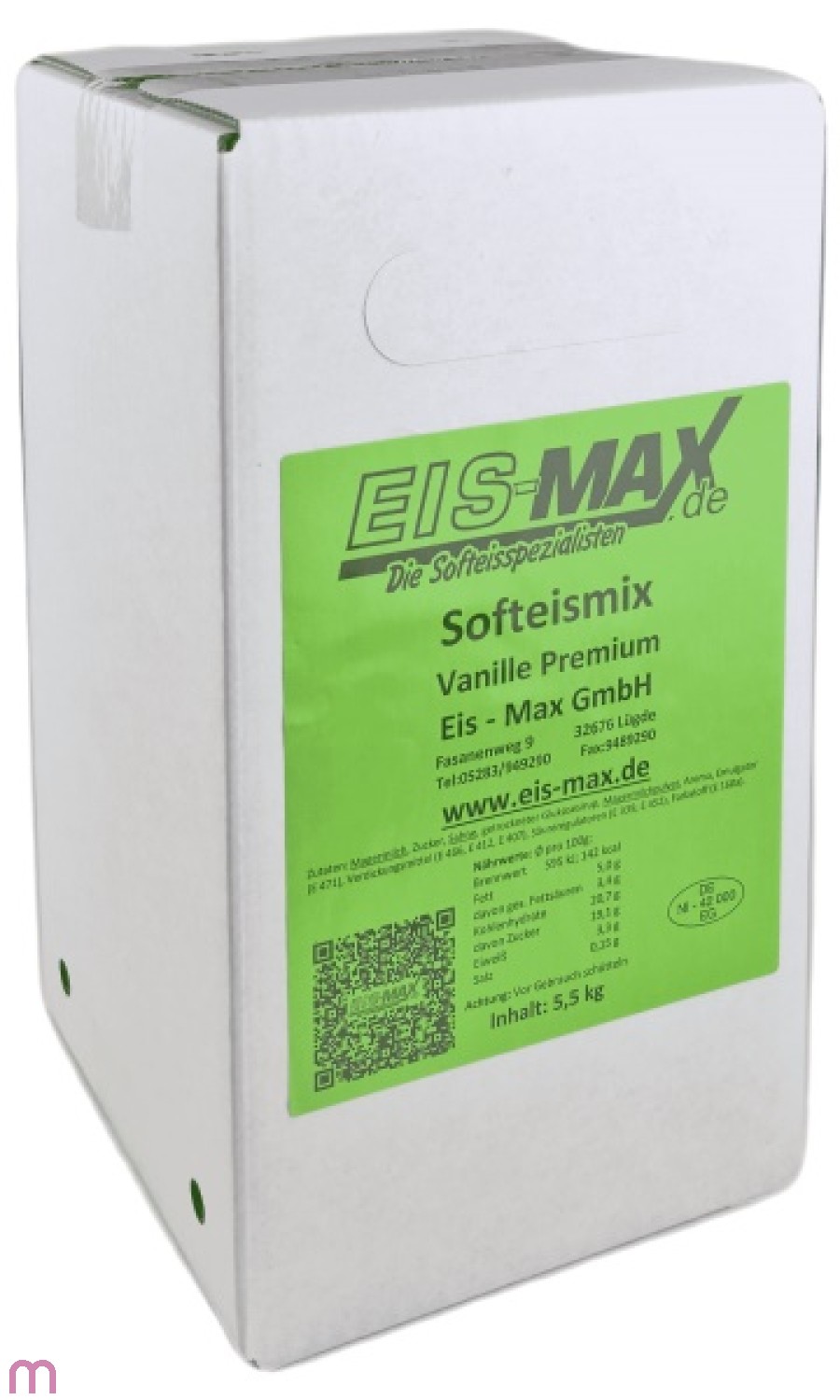 Eismax Premium Softeismix Flüssig mit Vanille Geschmack  5 Liter BiB